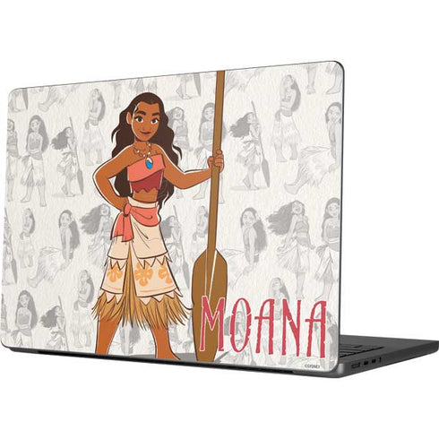 Disney Princess Moana Pattern MacBook Pro 14in (2021-24) Skin