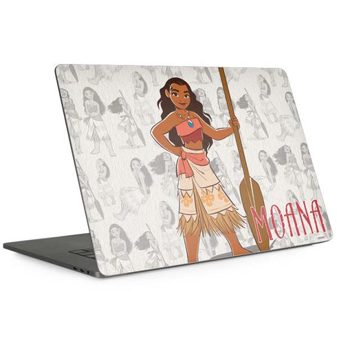 Disney Princess Moana Pattern MacBook Skins