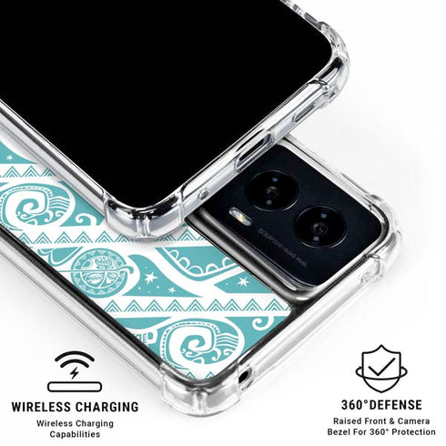 Disney Princess Moana Pattern Moto G Power 5G (2024) Clear Case