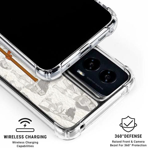 Disney Princess Moana Pattern Moto G Power 5G (2024) Clear Case