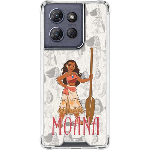 Disney Princess Moana Pattern Moto G Stylus 5G (2025) Clear Case