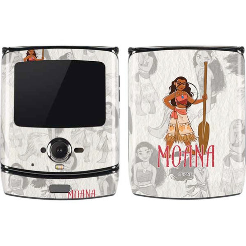 Disney Princess Moana Pattern Motorola RAZR Skin