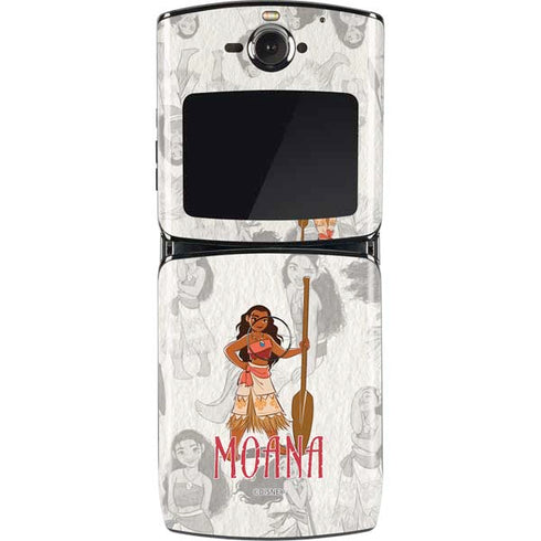 Disney Princess Moana Pattern Motorola RAZR Skin