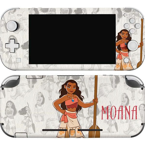 Disney Princess Moana Pattern Nintendo Switch Lite Skin