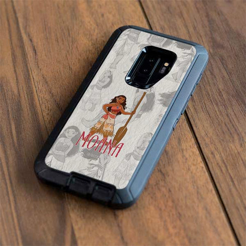 Disney Princess Moana Pattern Otterbox Defender Galaxy Skin
