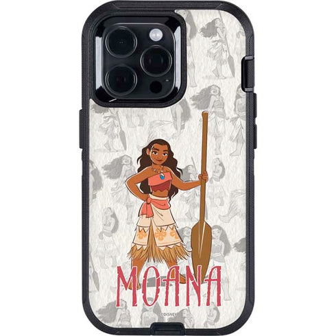 Disney Princess Moana Pattern Otterbox Defender iPhone Skin