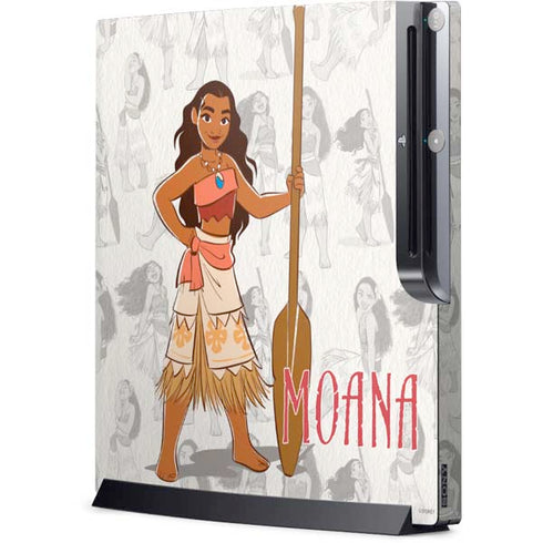 Disney Princess Moana Pattern Playstation 3 & PS3 Slim Skin