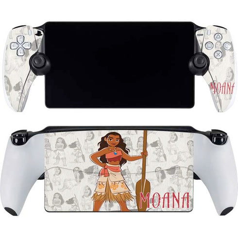 Disney Princess Moana Pattern PlayStation Portal Remote Player Skin