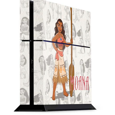 Disney Princess Moana Pattern PS4 Console Skin