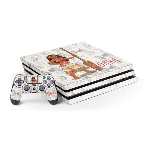 Disney Princess Moana Pattern PlayStation PS4 Skins