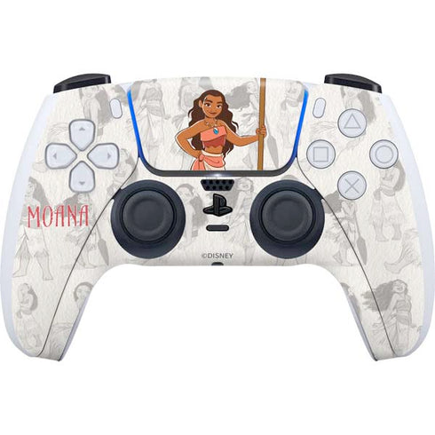 Disney Princess Moana Pattern PS5 Controller Skin