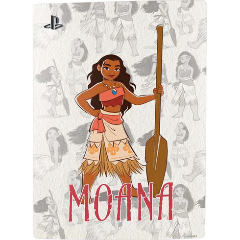 Disney Princess Moana Pattern PS5 Digital Edition Console Skin