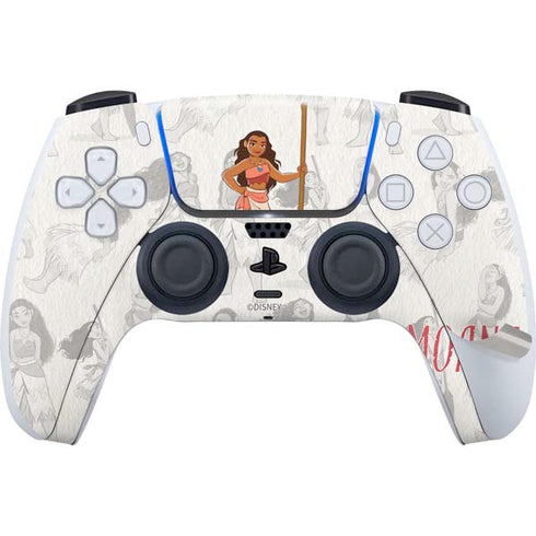 Disney Princess Moana Pattern PS5 Pro Disk Bundle Skin