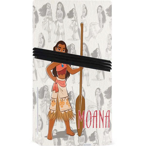 Disney Princess Moana Pattern PS5 Pro Disk Console Skin