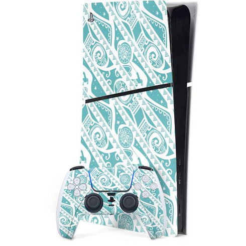 Disney Princess Moana Pattern PS5 Slim Digital Edition Bundle Skin