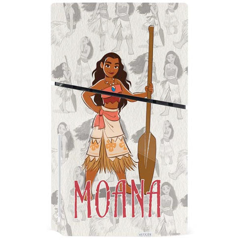 Disney Princess Moana Pattern PS5 Slim Disk Bundle Skin