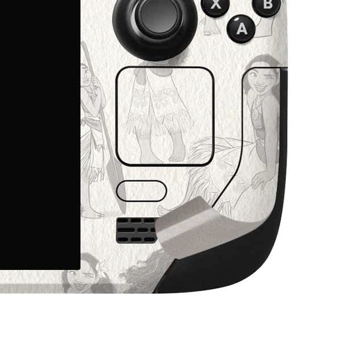 Disney Princess Moana Pattern Steam Deck Handheld Gaming Computer OLED Skin