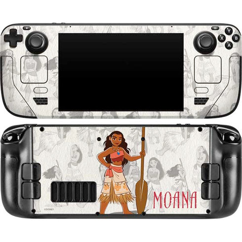 Disney Princess Moana Pattern Steam Deck Handheld Gaming Computer Skin