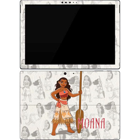 Disney Princess Moana Pattern Surface Pro 7 Skin