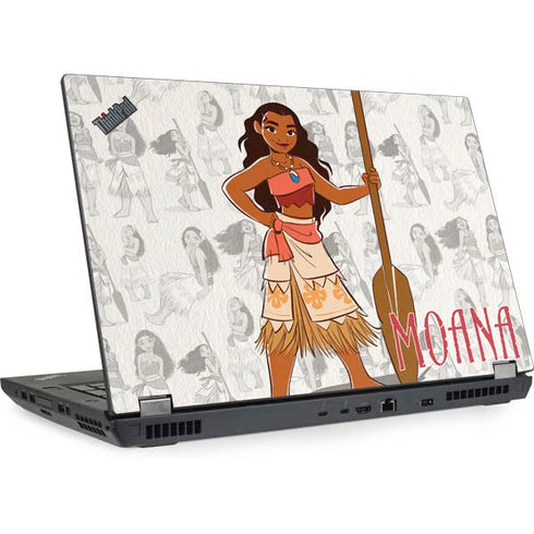 Disney Princess Moana Pattern Lenovo ThinkPad Skin