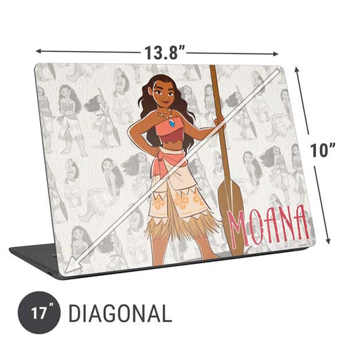 Disney Princess Moana Pattern Universal Laptop 17in (13.8 x 10in) Skin