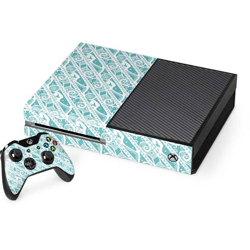 Disney Princess Moana Pattern Xbox One Console and Controller Bundle Skin