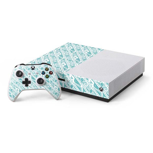 Disney Princess Moana Pattern Xbox One S Console and Controller Bundle Skin