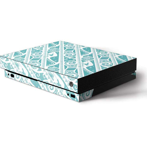 Disney Princess Moana Pattern Xbox One X Console Skin