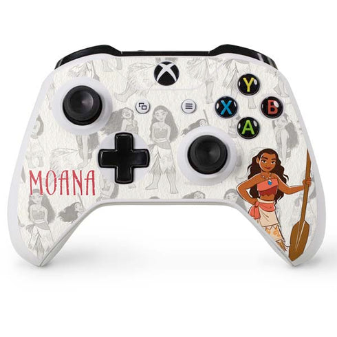 Disney Princess Moana Pattern Xbox One X Controller Skin