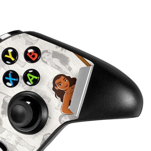Disney Princess Moana Pattern Xbox One X Controller Skin