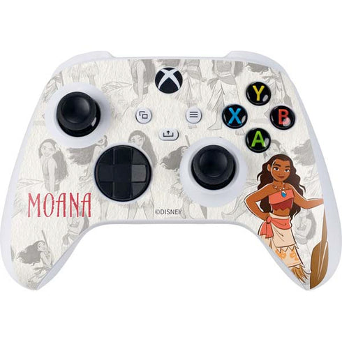 Disney Princess Moana Pattern Xbox Series S Controller Skin