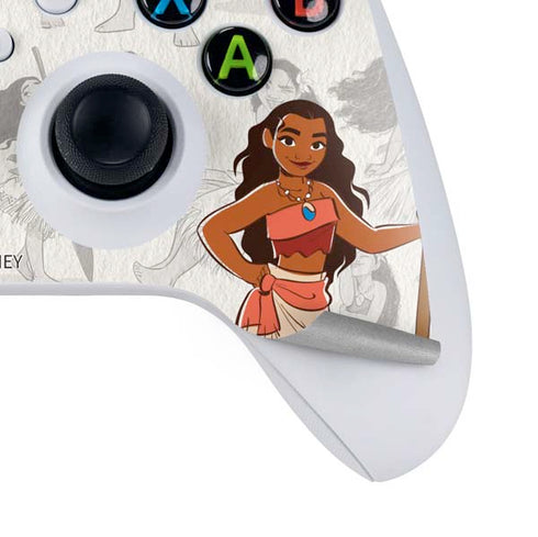 Disney Princess Moana Pattern Xbox Series S Controller Skin