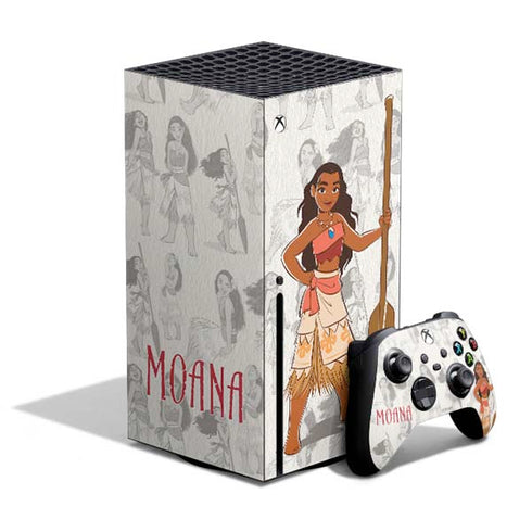 Disney Princess Moana Pattern Xbox Series X Skins
