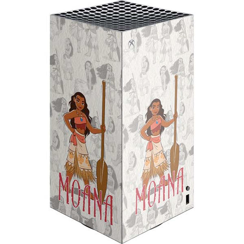 Disney Princess Moana Pattern XBox Series X Digital Edition Console Skin