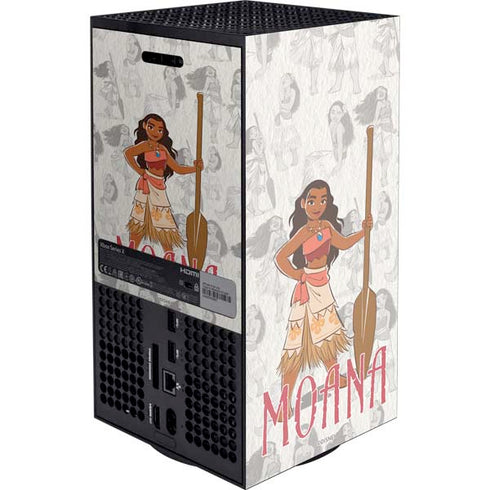 Disney Princess Moana Pattern XBox Series X Digital Edition Console Skin