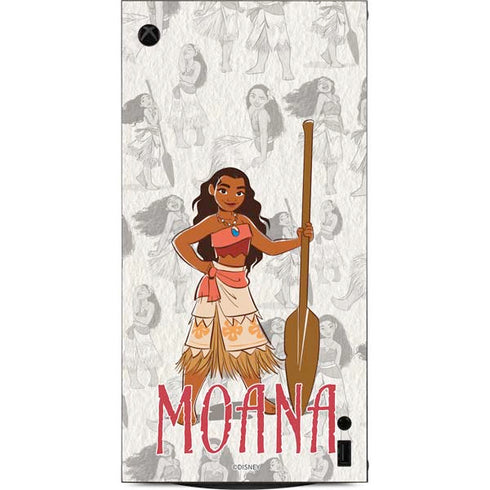 Disney Princess Moana Pattern XBox Series X Digital Edition Console Skin