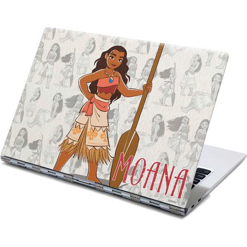 Disney Princess Moana Pattern Yoga 910 2-in-1 14in Touch-Screen Skin