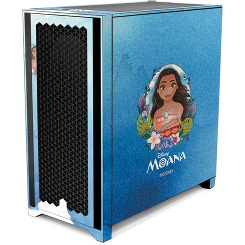 Disney Princess Moana Portrait Corsair 4000D Tempered Glass Mid-Tower ATX Case Skin