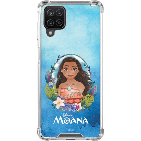 Disney Princess Moana Portrait Galaxy A12 Clear Case