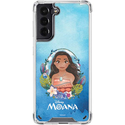 Disney Princess Moana Portrait Galaxy S21 5G Clear Case