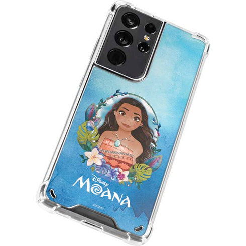 Disney Princess Moana Portrait Galaxy S21 Ultra 5G Clear Case
