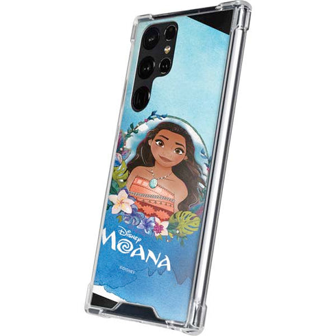 Disney Princess Moana Portrait Galaxy S22 Ultra Clear Case