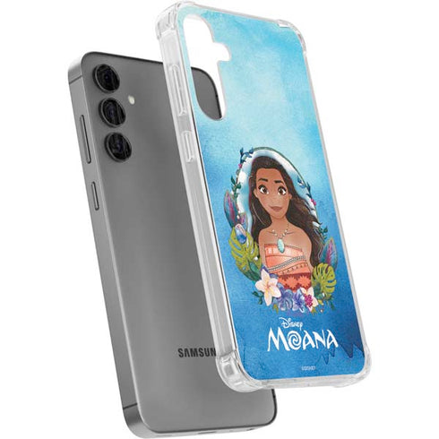 Disney Princess Moana Portrait Galaxy S24 Plus Clear Case