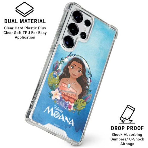 Disney Princess Moana Portrait Galaxy S25 Ultra Clear Case