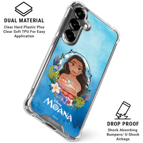 Disney Princess Moana Portrait Galaxy S26 Plus Clear Case
