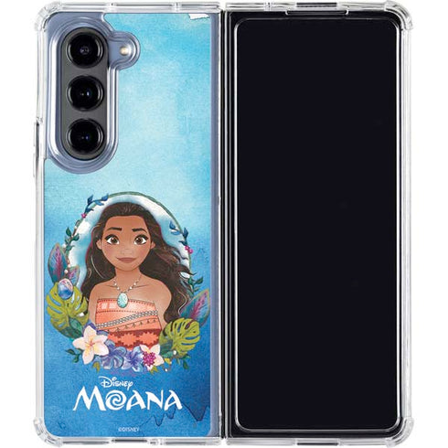 Disney Princess Moana Portrait Galaxy Z Fold5 5G Clear Case