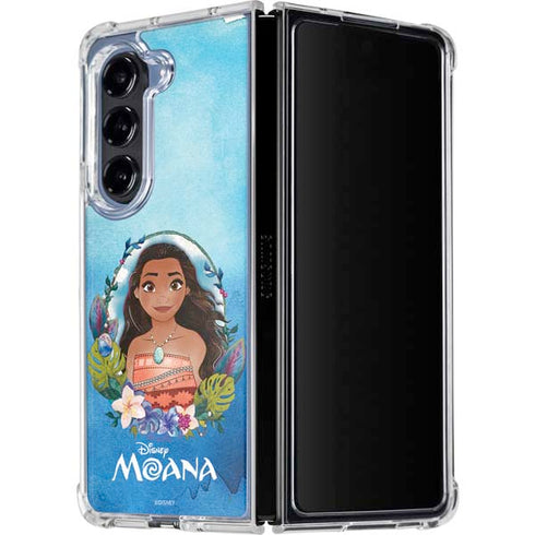 Disney Princess Moana Portrait Galaxy Z Fold5 5G Clear Case