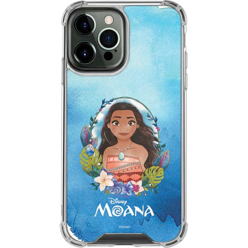 Disney Princess Moana Portrait iPhone 14 Pro Max Clear Case