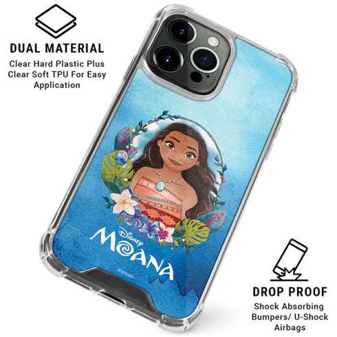 Disney Princess Moana Portrait iPhone 15 Pro Clear Case