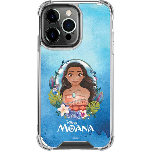 Disney Princess Moana Portrait iPhone 15 Pro Max Clear Case